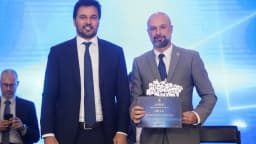 Cerimônia institucional com representante da TIM no Brasil