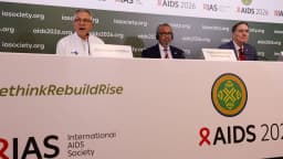 Ministro Alexandre Padilha fala em painel da conferência internacional de Aids ao lado do diretor da OMS, Tedros Adhanom
