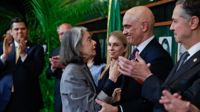 Ministro Alexandre de Moraes em cerimônia no STF