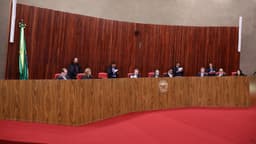 Foto de arquivo mostra sessão plenária do Tribunal Superior Eleitoral (TSE), em Brasília