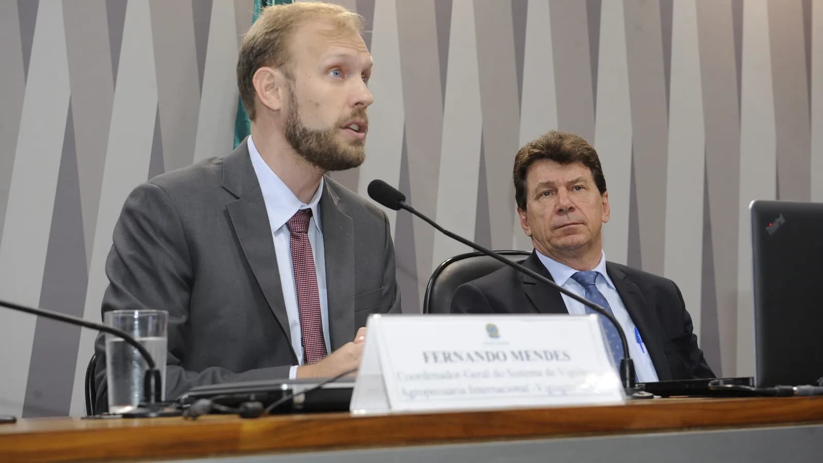 Fernando Mendes, coordenador-geral do Vigiagro, discursa em comissão do Senado sobre vigilância agropecuária internacional