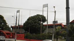 Fachada do Estádio Ilha do Retiro, em Recife, casa do Sport Club do Recife