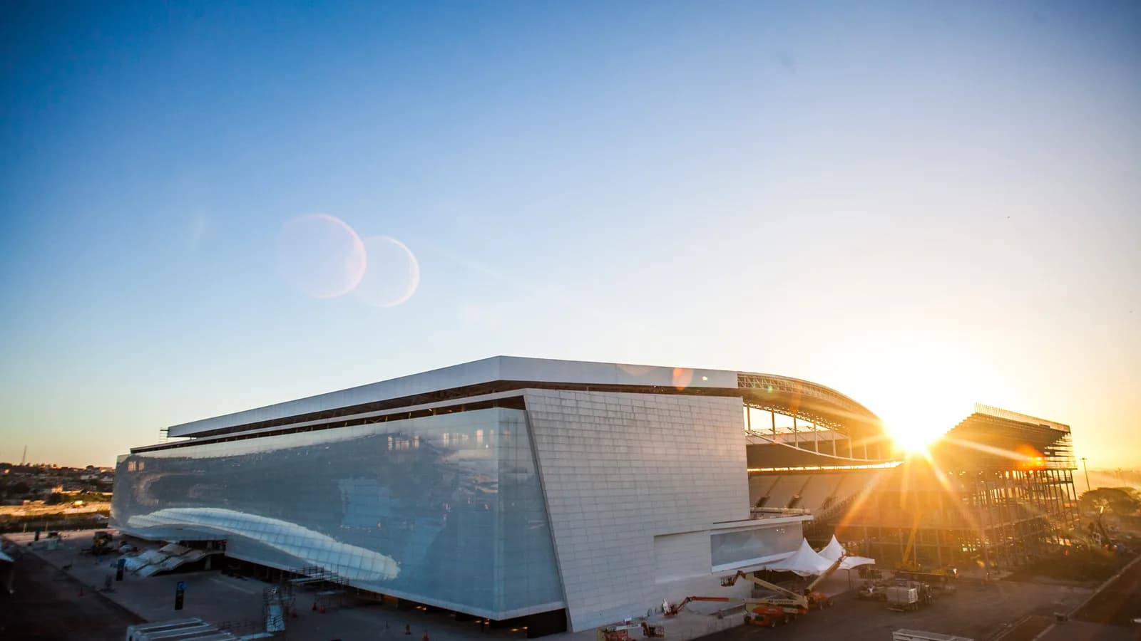 Fachada da Arena Corinthians, estádio do clube em São Paulo