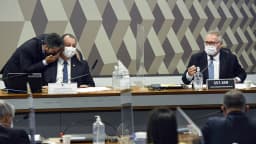 Senador Omar Aziz (PSD) durante sessão no Senado Federal, foto de arquivo