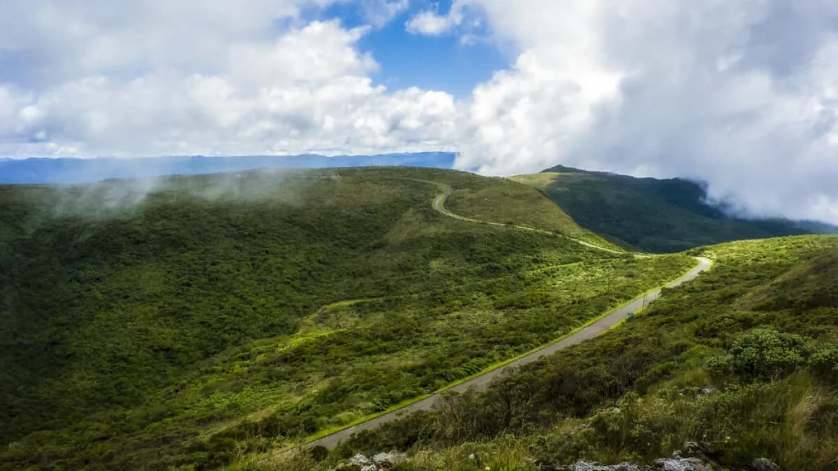 Paisagem da Serra Catarinense na região de Urubici (SC), onde o helicóptero caiu, foto de arquivo