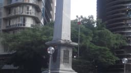 Obelisco da Praça Sete de Setembro, no centro de Belo Horizonte