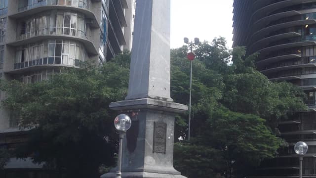 Obelisco da Praça Sete de Setembro, no centro de Belo Horizonte