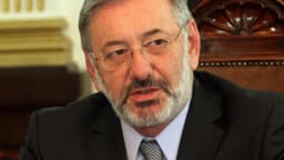 O ministro Márcio Elias Rosa gesticula durante reunião, em foto de arquivo de 2018