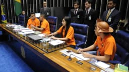 Plenário do Senado Federal durante sessão