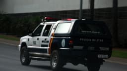 Viatura da Polícia Militar do Distrito Federal em patrulhamento em Brasília