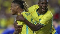 Jogadores da Seleção Brasileira comemoram gol em amistoso (foto de arquivo, março de 2026)
