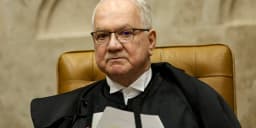 O ministro Luiz Edson Fachin durante sessão do STF (foto de arquivo)