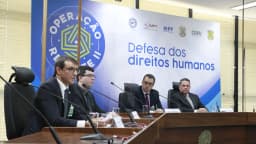 Coletiva de imprensa da Operação Resgate, com representantes do MPT, MPF, DPU e Polícia Federal em Brasília (foto de arquivo de edição anterior)