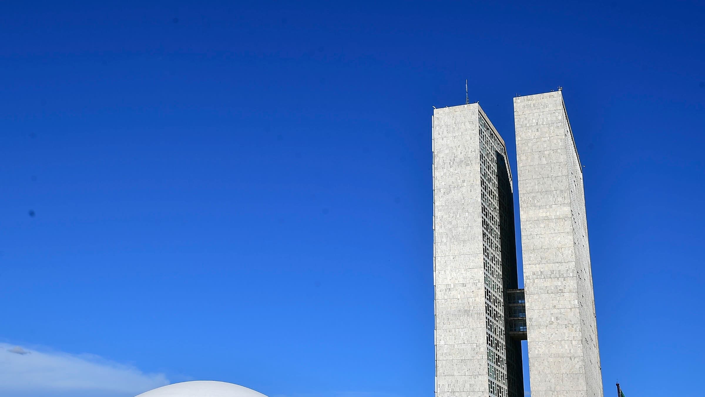 Fachada do Palácio do Congresso Nacional, em Brasília, sede da Câmara dos Deputados