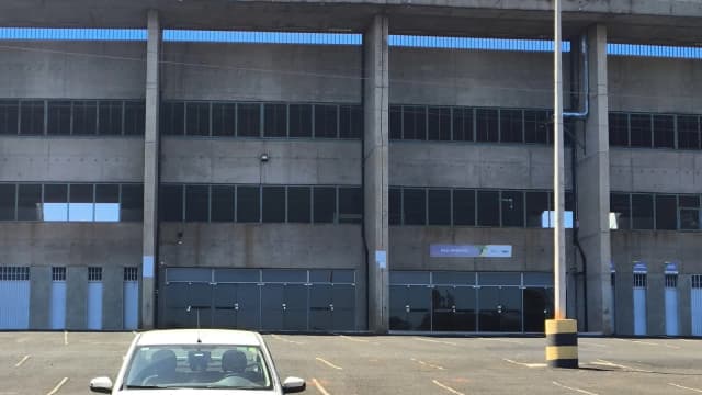 Fachada do Estádio Municipal Parque do Sabiá, em Uberlândia