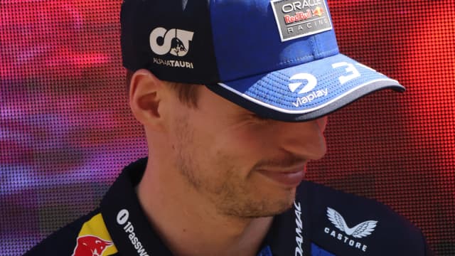 Max Verstappen, piloto da Red Bull, em evento da equipe