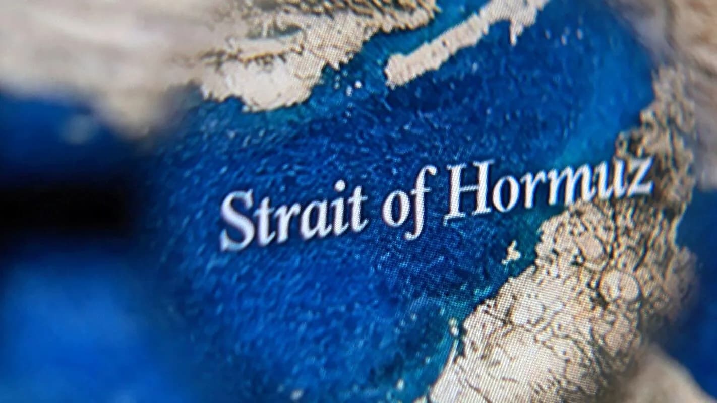 Mapa do Estreito de Hormuz, divulgado pela Petrobras