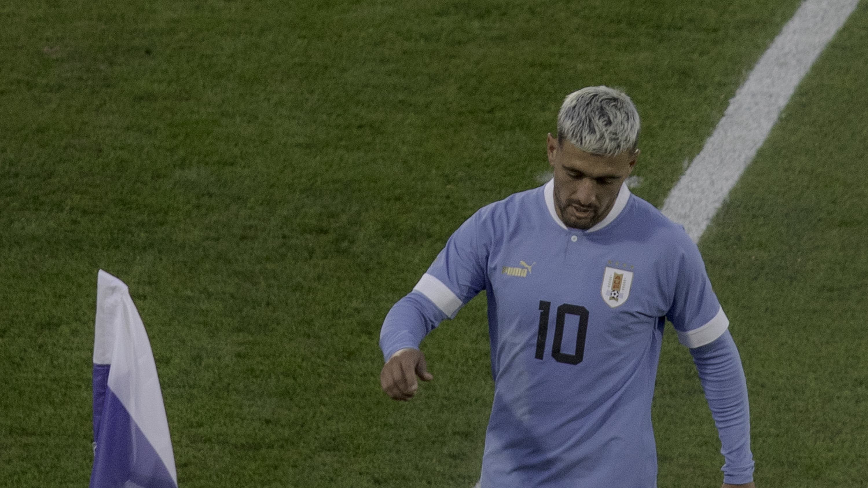 Giorgian de Arrascaeta em ação pela seleção do Uruguai, foto de arquivo