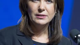 A premiê de Alberta, Danielle Smith, em foto de arquivo