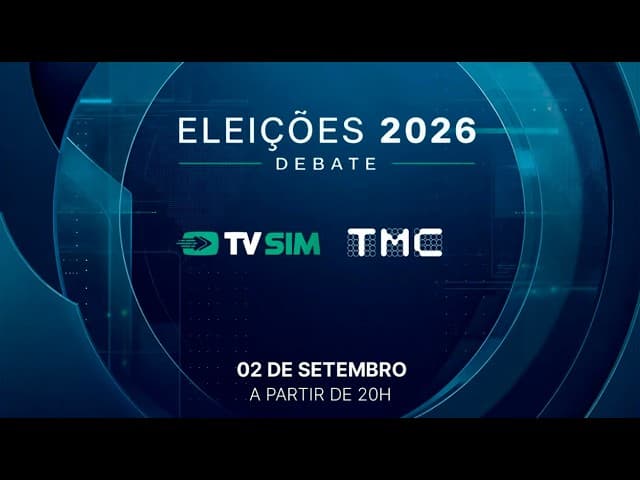 Debate dos candidatos ao governo de Minas Gerais nos estúdios da TV Sim Brasil, em Belo Horizonte