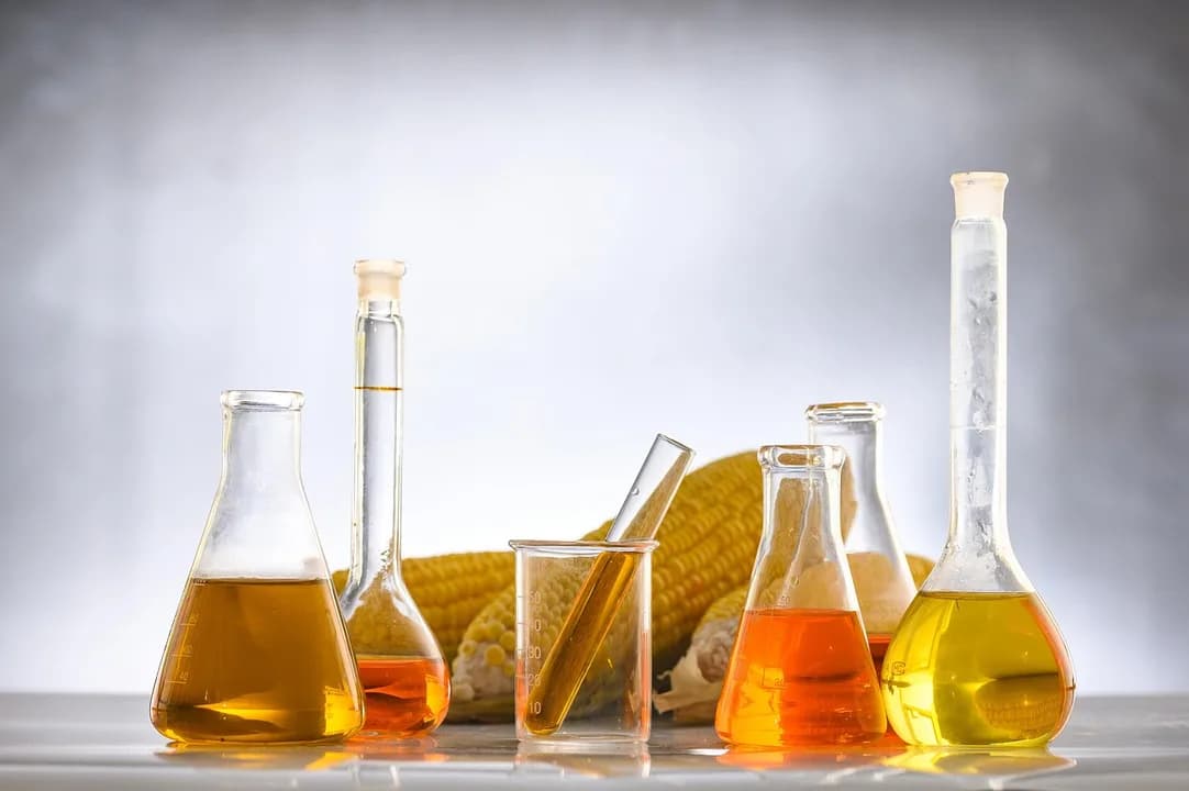 Imagem ilustrativa: agriculture, artificial, beaker, bio, biochemistry, bio-diesel, biofuel, biotechnology, chemical, conservation, corn, diesel, dish, energy, environmentalist, et