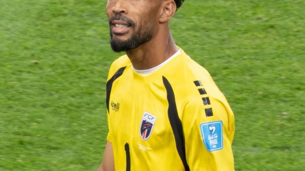 Vozinha, goleiro de Cabo Verde, em campo durante a Copa do Mundo
