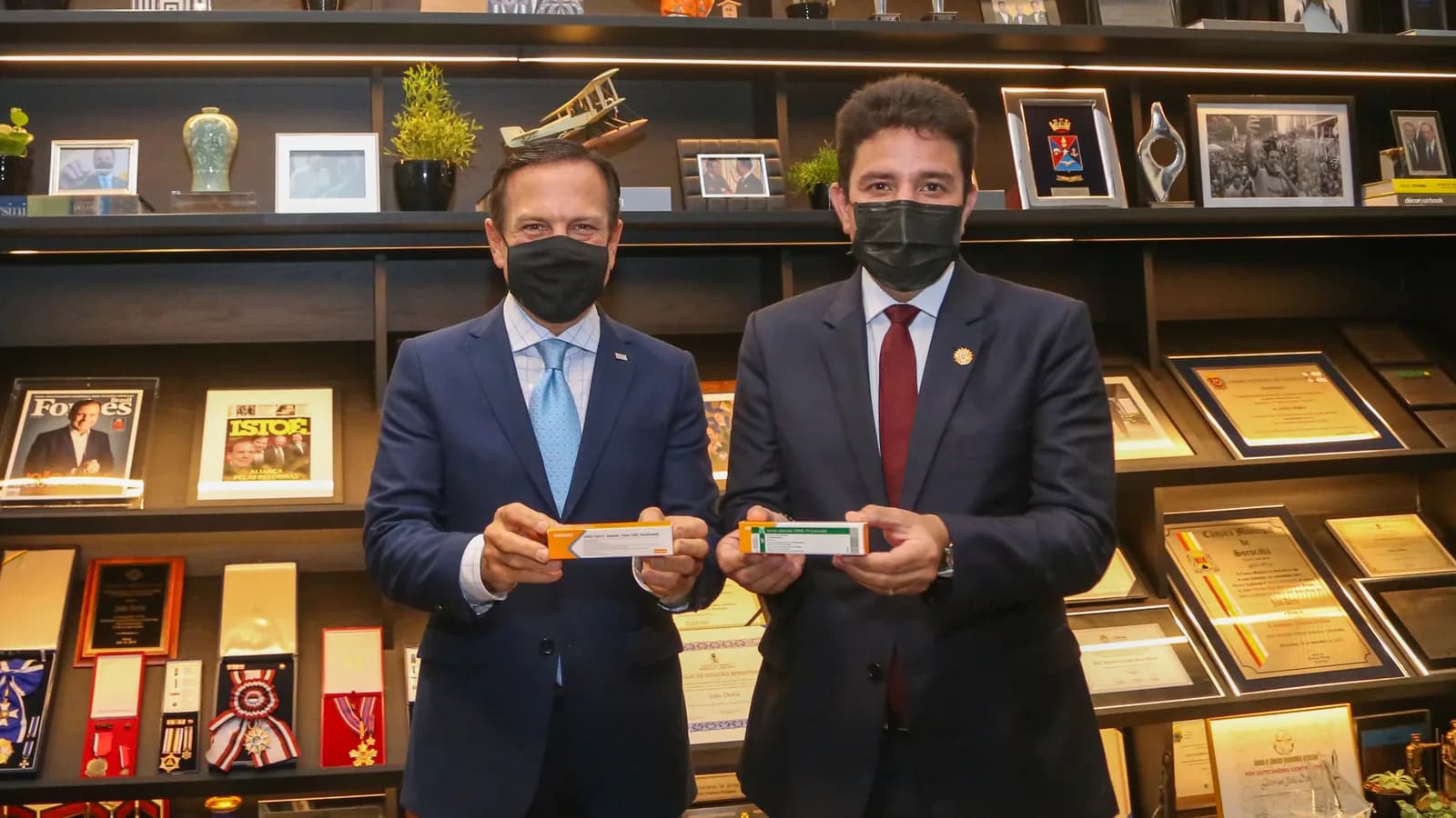Gladson Camelí em reunião oficial quando era governador do Acre