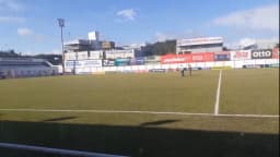 Vista geral do gramado e das arquibancadas do Estádio Augusto Bauer