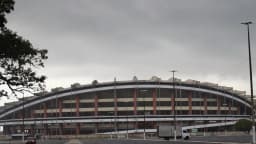 Fachada externa do Estádio Olímpico do Pará, o Mangueirão, em foto de arquivo
