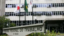 Fachada do Tribunal Regional do Trabalho da 3ª Região em Belo Horizonte.