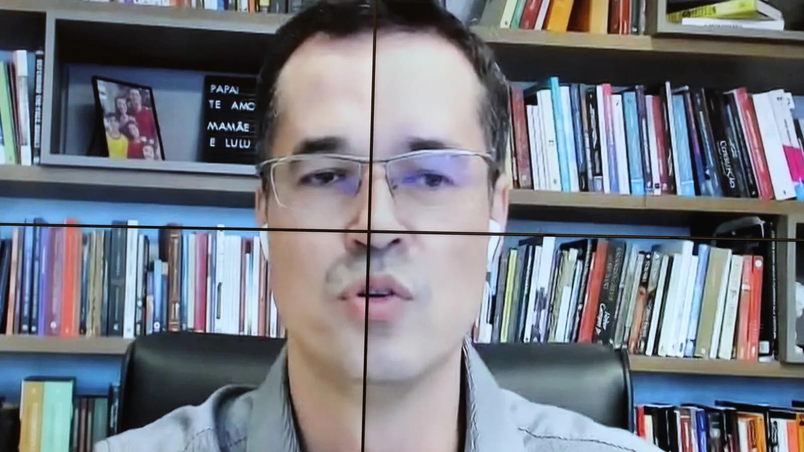 O ex-procurador Deltan Dallagnol em audiência na Câmara dos Deputados sobre os 10 anos da Lava Jato