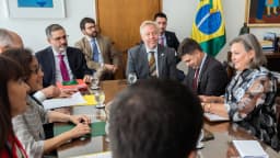 Reunião de autoridades na Embaixada dos Estados Unidos em Brasília