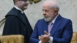 Ministro Cristiano Zanin durante cerimônia no STF