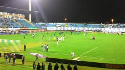 Avaí em campo durante partida no Estádio da Ressacada (foto de arquivo)