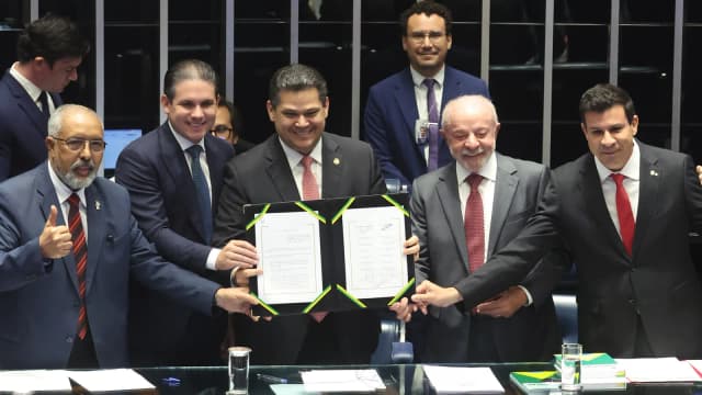 O presidente Lula durante cerimônia no Congresso Nacional (foto de arquivo)