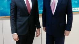 João Campos, candidato ao governo de Pernambuco, ao lado do vice-presidente Geraldo Alckmin