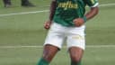 Endrick em campo pelo Palmeiras contra o Liverpool-URU, foto de arquivo de 2024
