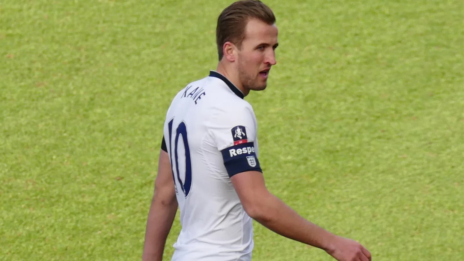 Harry Kane durante jogo de futebol (foto de arquivo)