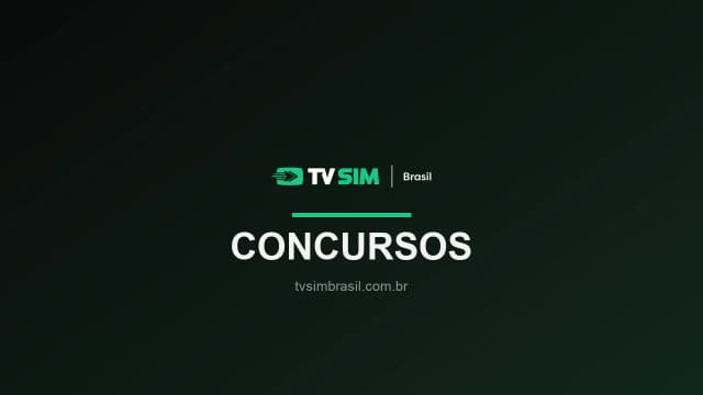 Arte institucional TV Sim Brasil — concursos