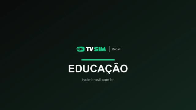 Arte institucional TV Sim Brasil — educacao