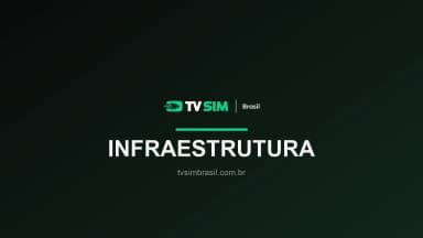 Arte institucional TV Sim Brasil — infra