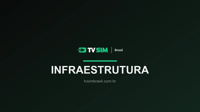 Arte institucional TV Sim Brasil — infra