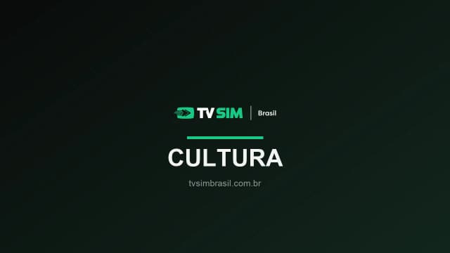 Arte institucional TV Sim Brasil — pop
