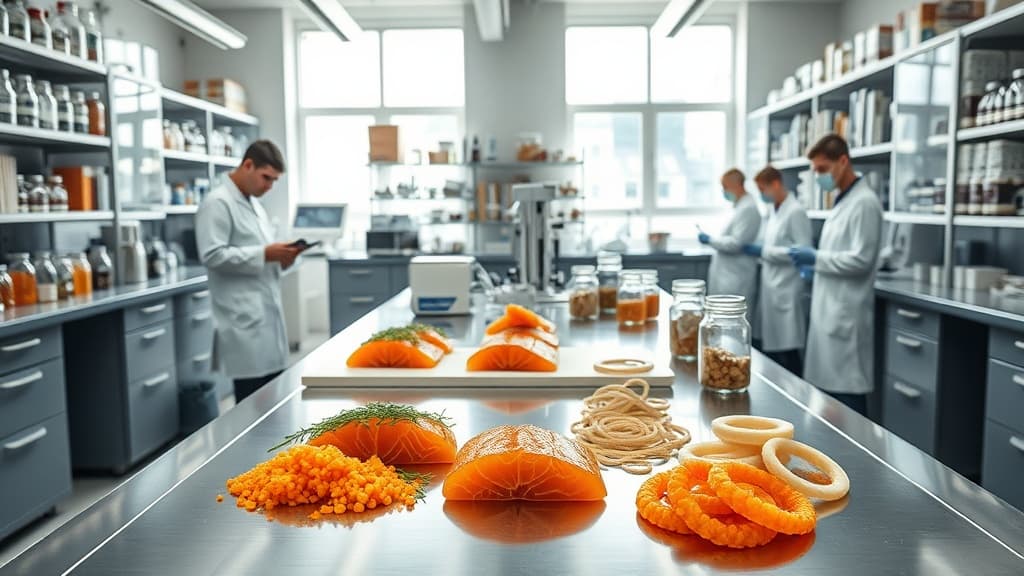 Embrapa inova e cria salmão, caviar e anéis de lula veganos em laboratório