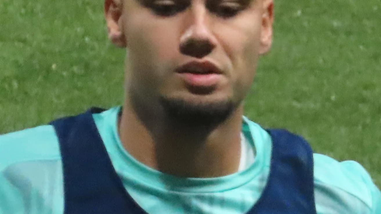 Andreas Pereira durante treino do Palmeiras