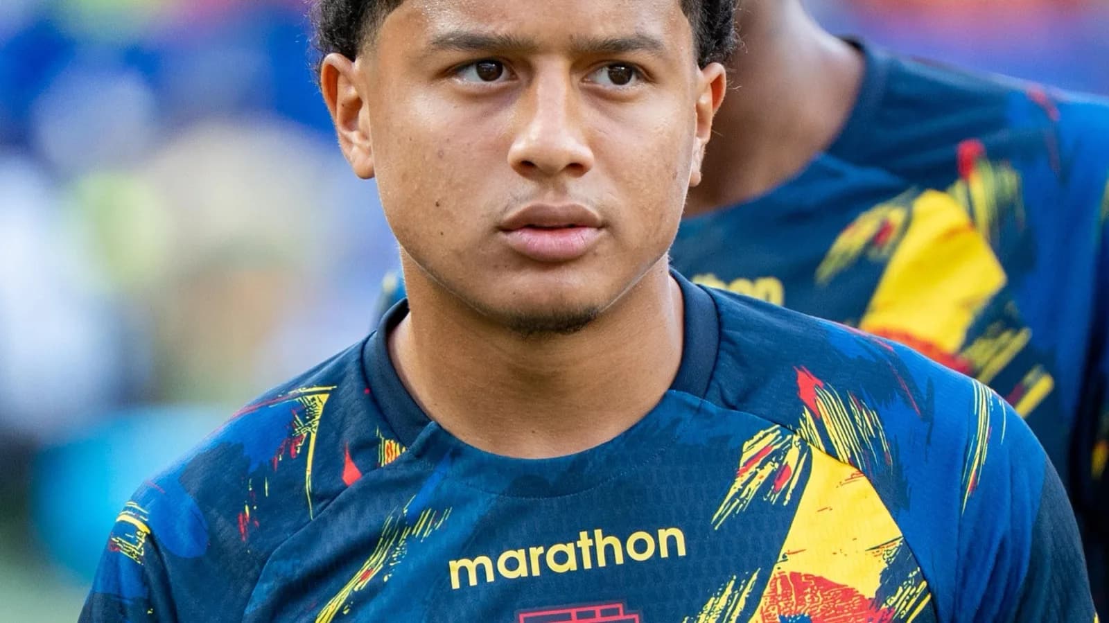 Anthony Valencia com a camisa do Equador durante a Copa do Mundo de 2026