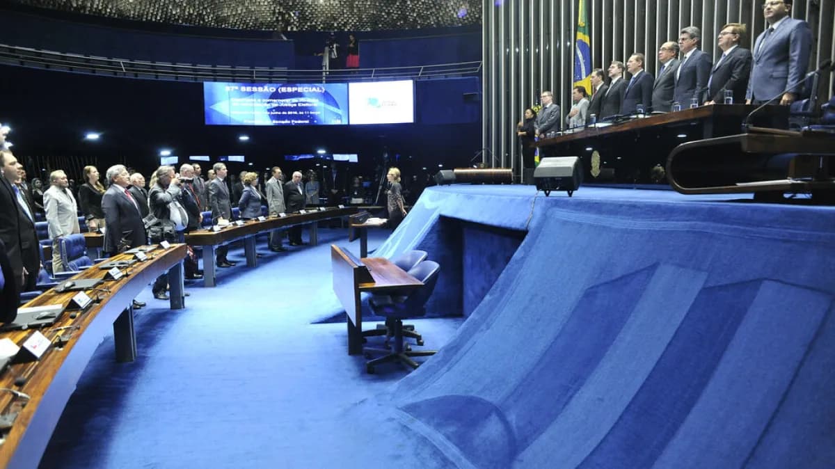 Plenário do Congresso Nacional durante sessão, em foto de arquivo