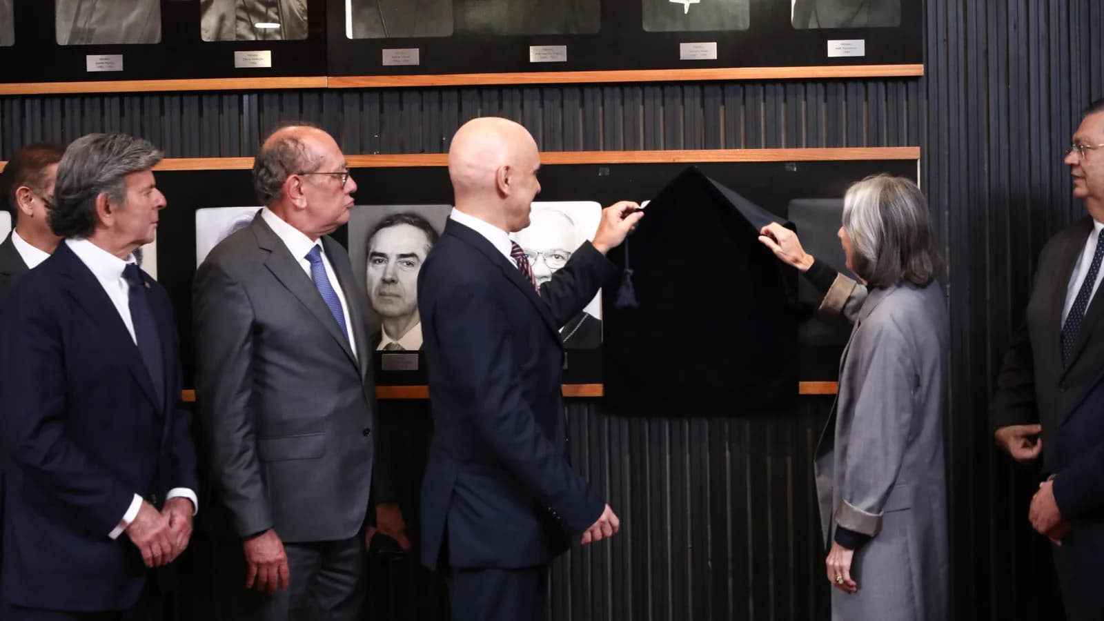 O ministro Alexandre de Moraes em evento oficial no TSE