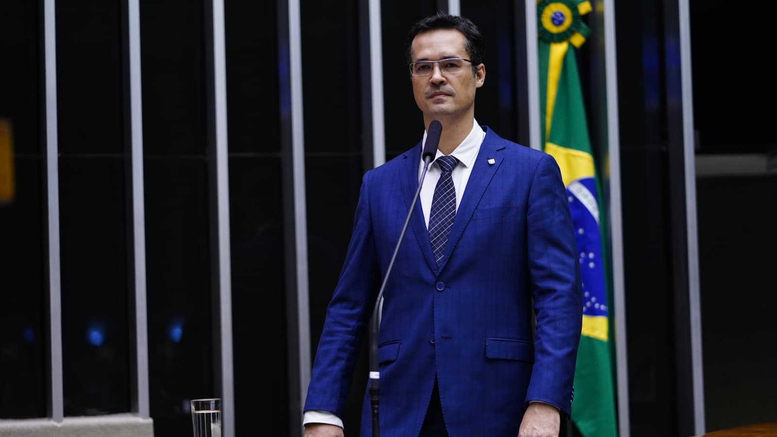 Deltan Dallagnol discursa no plenário da Câmara dos Deputados, foto de arquivo de maio de 2023