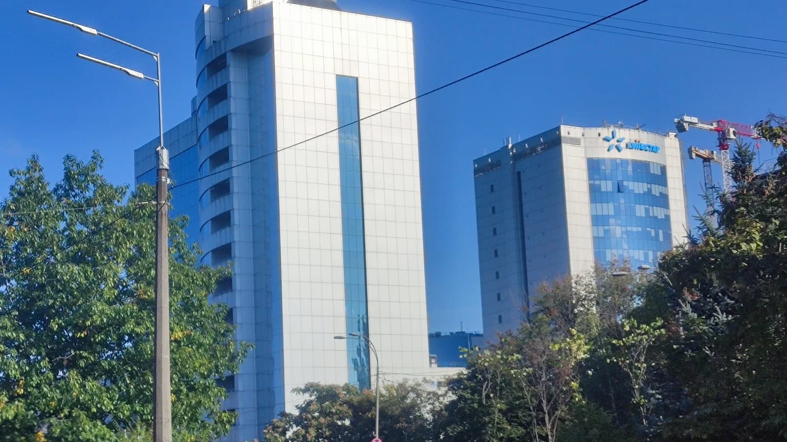Sede da operadora Kyivstar em Kiev, na Ucrânia